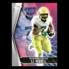 C.J. Verdell Rookie #172 2022 SAGE Oregon Ducks Football Card NFL