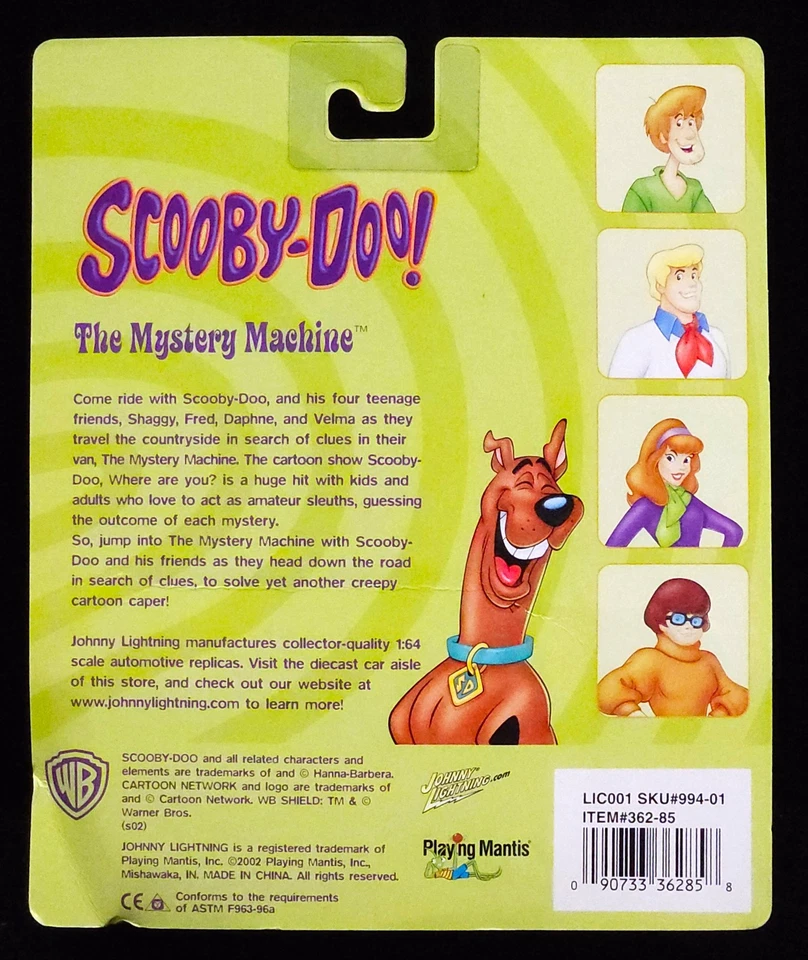 Johnny Lightning Scooby Doo The Mystery Machine Van Cartoon Network RRs Grn Chrm - Image 4 of 4