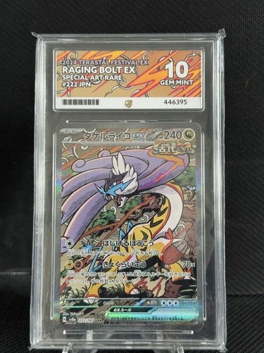 Raging Bolt EX 222/187 SAR Japanese SV8A Terastal Festival - Ace Grade 10