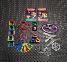 Magformers Magnatiles Magnetic Building Tiles Blocks 80+ Pieces Carnival Manual