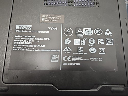 Lenovo ThinkStation P350 Tiny i7-11700T 16GB 512GB SSD Win 11 Pro - Works Great - Photo 7/16
