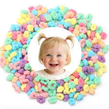 400PCS Baby Hair Ties, No Damage Soft Elastic Hair Bands for Toddler Little Girl