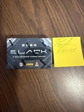 2020 Panini Black NFL Football Cards Hobby Box - Factory Sealed