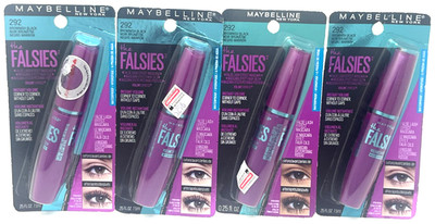 (4) Maybelline Falsies False Lash Effect Mascara Sealed WP 292 - Brownish Black