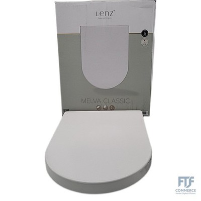 Lenz MELVA CLASSIC WC-Sitz passend zu Geberit Renova   D-Form, sanft schließende