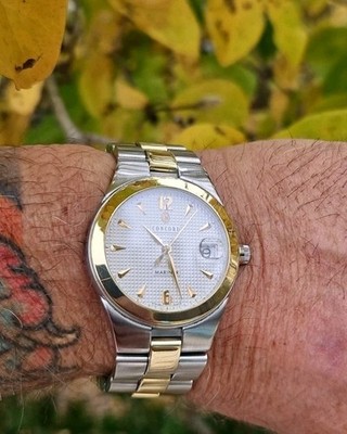 Concord Mariner 11.C2.1892 Mens Quartz Watch With 18kt Bezel And Bracelet Accent