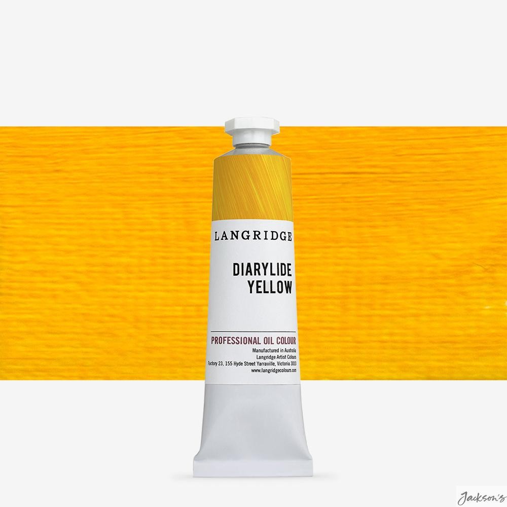 Langridge Handmade Oil Paint Linseed Oil 40ml Diarylide Yellow Artist Colour