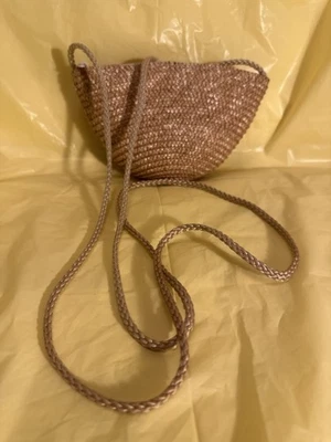 Small Beach Straw Cross Body Bag for Women With Long Shoulder Strap - Image 1 of 4