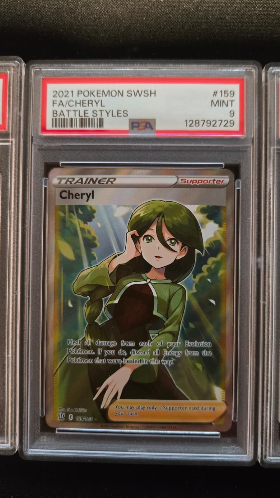 Cheryl (Full Art) 159/163 Swsh05: Battle Styles Holo PSA 9 MINT