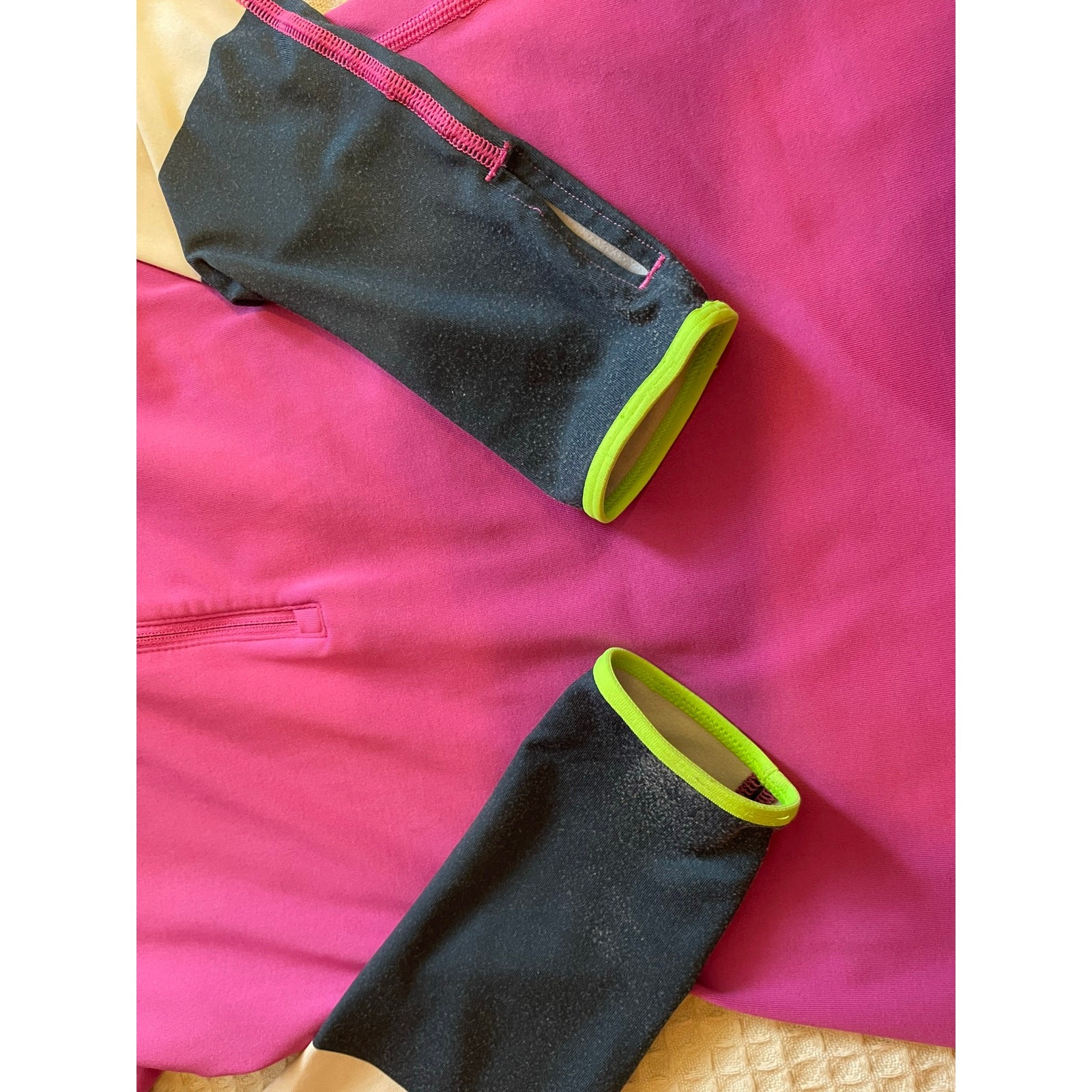 SACAI X NIKE Giacca Nike Pro mezza zip pull on viola e grigia performance activewear piccola