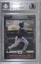 BAS 2008 TRISTAR Prospects Plus Aaron Hicks #13 BGS Authentic Auto ow6