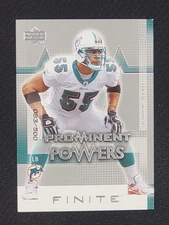 2003 Upper Deck Finite - Prominent Powers #183 Junior Seau /500 Miami Dolphins