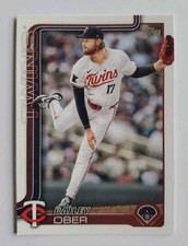 Baseball Card #12 BAILEY OBER Minnesota Twins Pitcher Topps 2025