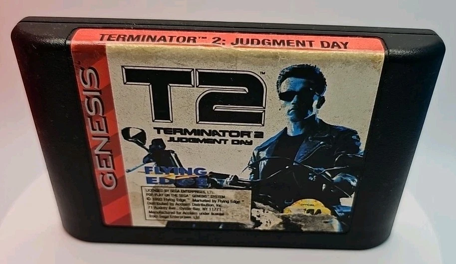 T2: Terminator 2 Judgment Day (Sega Genesis, 1993) With Box & Artwork - Image 4 of 4