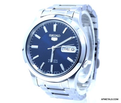 SEIKO 5 7S26-02J0 Automatic watch Navy Dial 37mm Day/Date Stainless