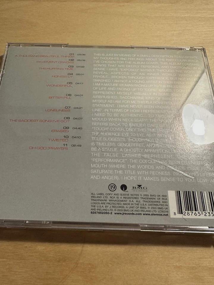 Компакт-диски Энни Леннокс | Bare (2003) и Songs of Mass Destruction (2007) - Изображение 3 из 4