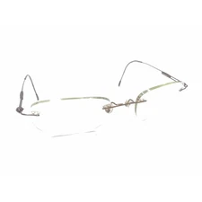 Silhouette 7534 40 6078 Titanium Brown Rimless Eyeglasses Frames 19 135 Austria