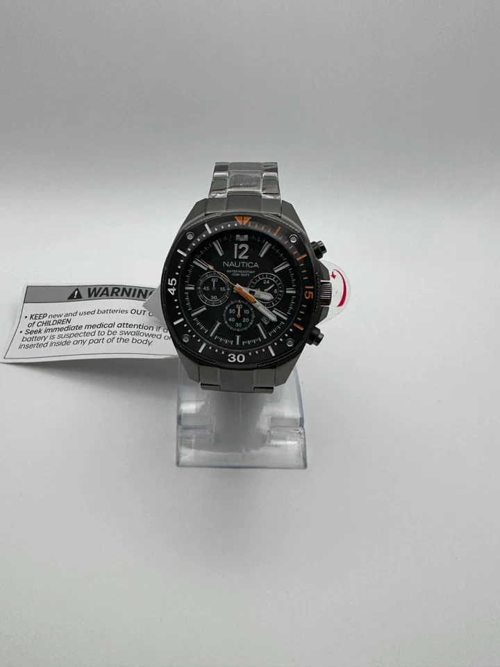 Nautica NCT Blue Sail 46mm Gun Metal Chrono Quartz Watch - NAPBSS506 - Image 3 of 4