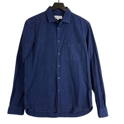 YMC You Must Create 100% Cotton Button Up Navy Blue Shirt Mens - S