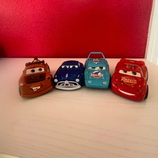 Disney Pixar Cars Toy Lot Lightning McQueen Mater Dinoco King Hudson Hornet