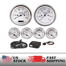 Rt Classic 6 Gauge Set Gps Electrical Speedometer Tachometer 140mph 8000rpm