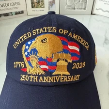 Baseball Cap United States 250th Anniversary Hat Suitable for Multiple Occasion
