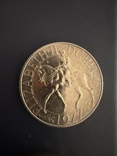 1977 Queen Elizabeth II Silver Jubilee Commemorative Crown - one coin. 