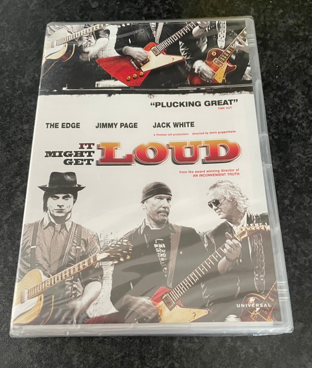 It Might Get Loud The Edge Jimmy Page Jack White DVD 2009 Release Free P + P