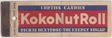 Curtiss Candy-Koko Nut Roll-Vintage Match Cover- Striker Wear