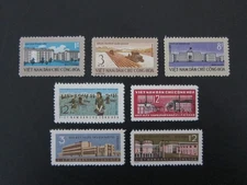 N. VIET NAM 1962, 1963 - Lot of 3 Complete Sets - VF, Mint NEVER Hinged.