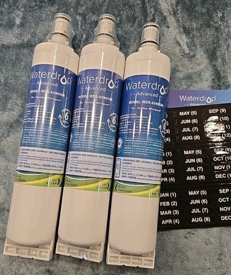 Waterdrop Advanced Whirlpool WDS-4396508 Replace  Refrigerator Water Filter 3 Pk