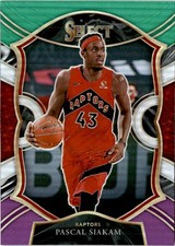2020-21 Panini Select #46 Pascal Siakam Green White Purple Toronto Raptors