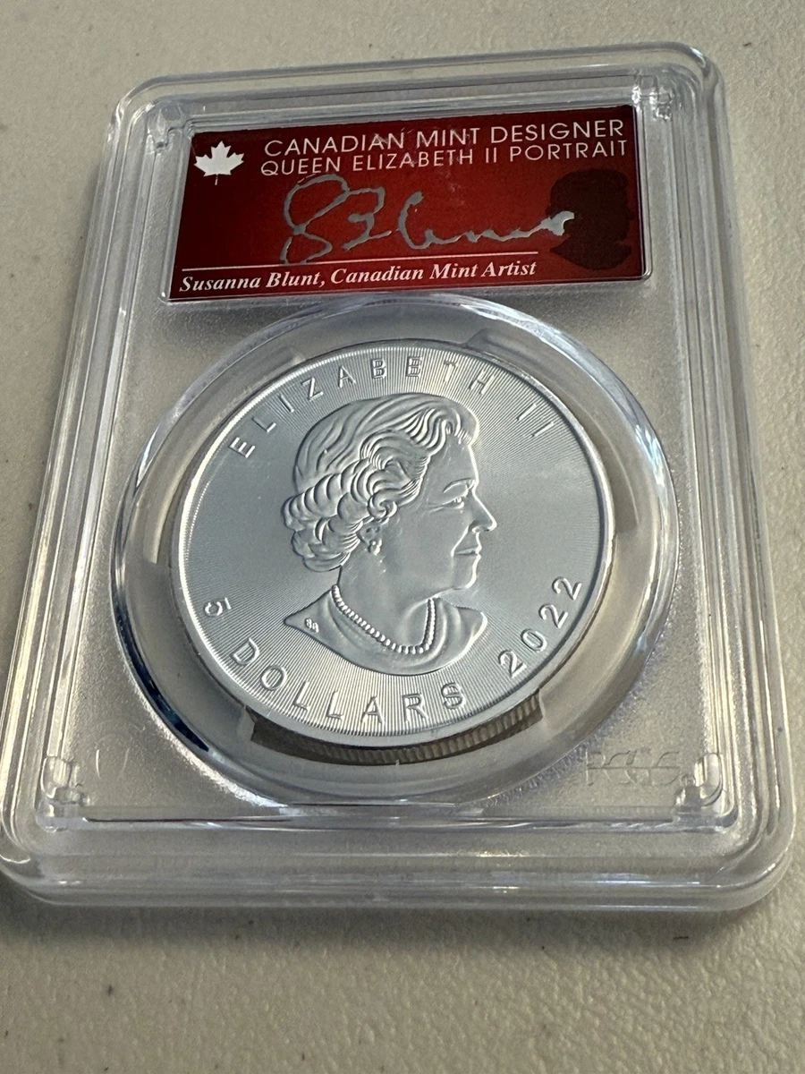 Canadian Maple Leaf MS 69 PCGS Certified Silver Bullion Coins for