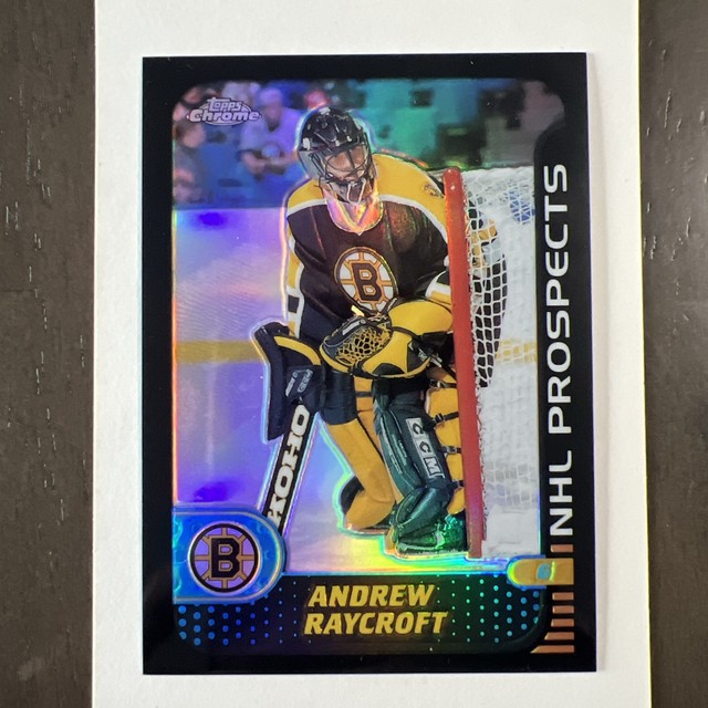 2001-02 Topps Chrome - Andrew Raycroft #31/50 Black Refractor Card #147
