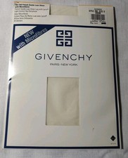 Vintage Givenchy Pantyhose French Suede Luxe Sheer Control Top Ivory Size D New