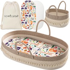 Baby Changing Basket, Boho Moses Baskets for Newborn, Baby Basket for Baby Dr...