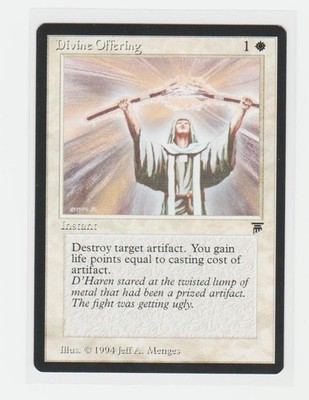 Magic the Gathering ~ MTG ~ 1x Divine Offering ~ LEGENDS ~ M/NM