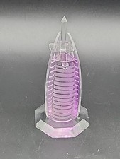 Burj Al Arab Hotel Dubai Crystal Model  Tall Gorgeous Collectible Home Décor
