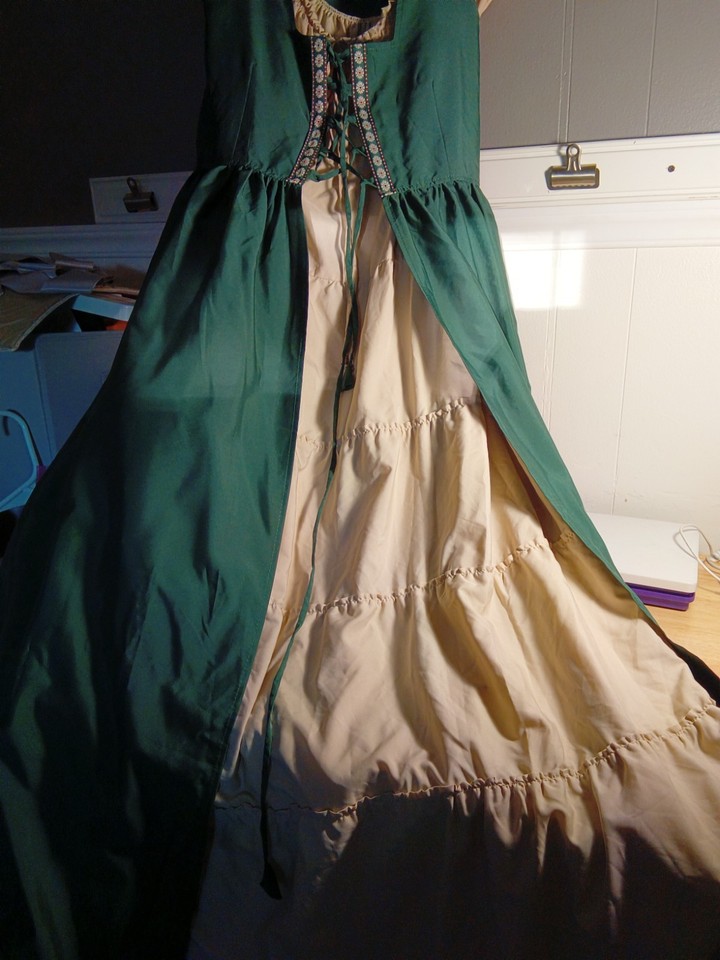 Yellow Renaissance Dresses Medieval Dress Viking Renaissance Celtic Irish Women Chemise Costume S ...