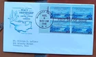 CANADA & USA  COOPERATION WHIRPOOL BRIDGE PEACE 1948 FDC FARNAM CACH PLATE#BLOCK
