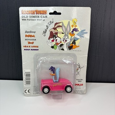 Vintage 1991 Apollo Looney Tunes Road Runner Auto Rückziehspielzeug - noch versiegelt