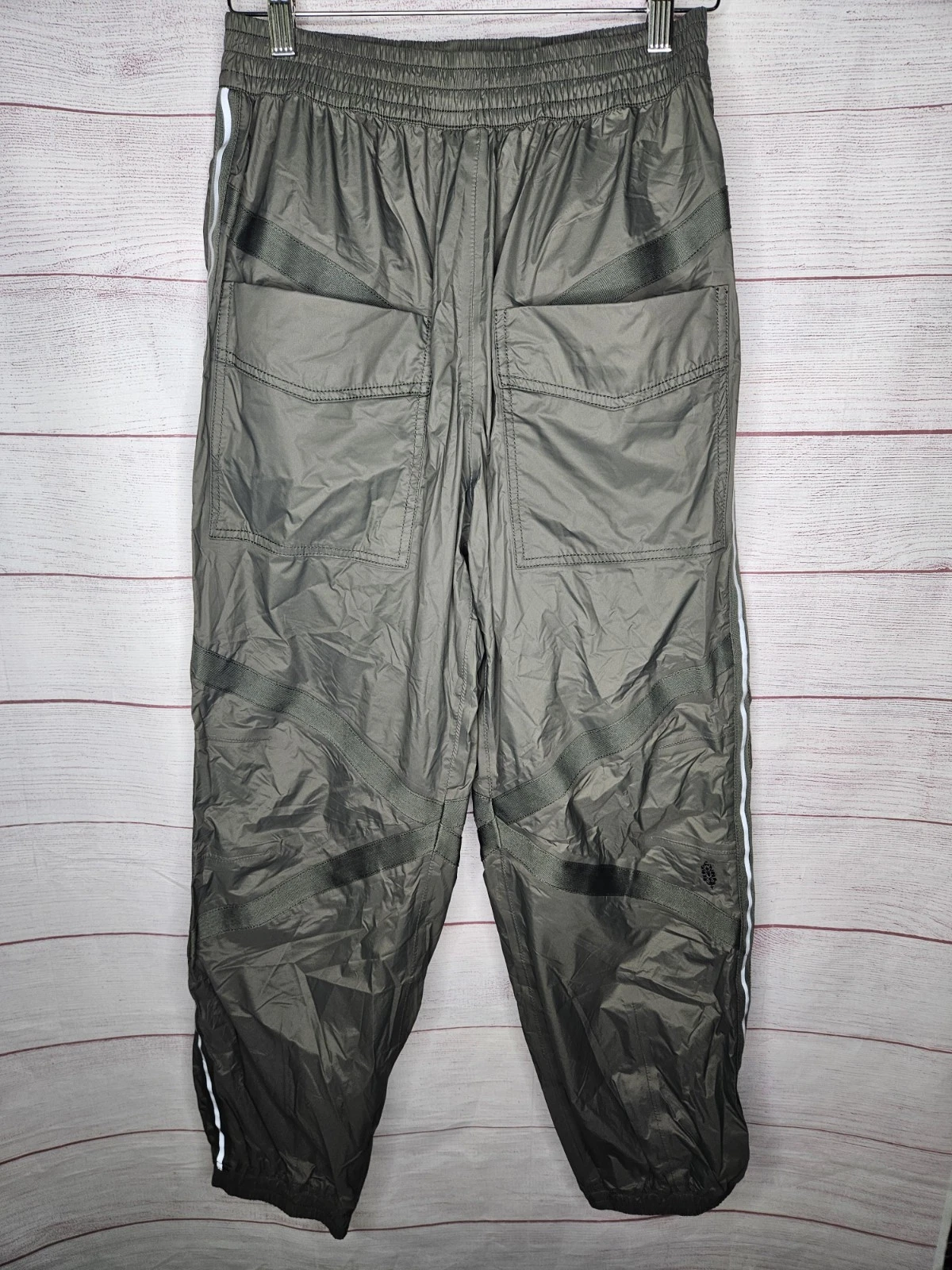 Free People Movement Rain Check Pants women's size S Green nylon waterproof