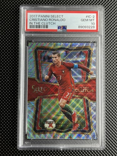 Cristiano Ronaldo • 2017 Select In The Clutch Wave Prizm #IC-2 PSA 10 🇵🇹⚽️