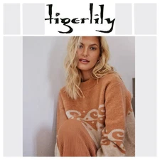 BNWT TIGERLILY ATLAS HEATHER OVERSIZED KNIT JUMPER SIZE SMALL/MEDIUM RRP $179