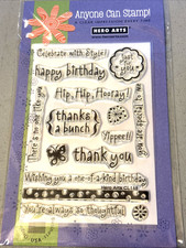 Hero Arts Happiness Messages Clear Stamps NOS