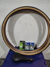 kenda 27"1/4 Skinwall Rubber Bike Tire w/ Inner Tubes 2-Pack,vintage viscount