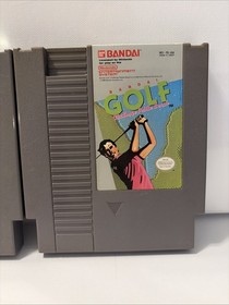 NES  2 Game Bundle- Golf, Bandai Golf Challenge Pebble Beach