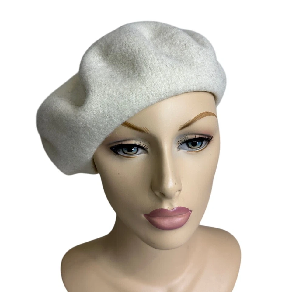 Mujeres Premium Estilo Francés Boina Sombrero Lana Suave Cálido Gorra Gorro Invierno Otoño Foto 4 de 4