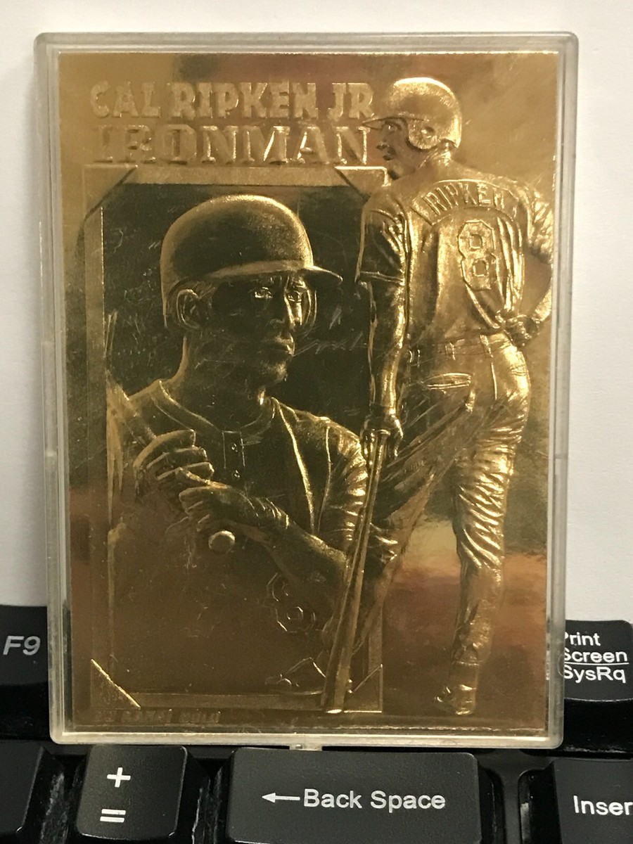 1995 Bleachers 23 Karat Gold Baltimore Orioles Cal Ripken Jr