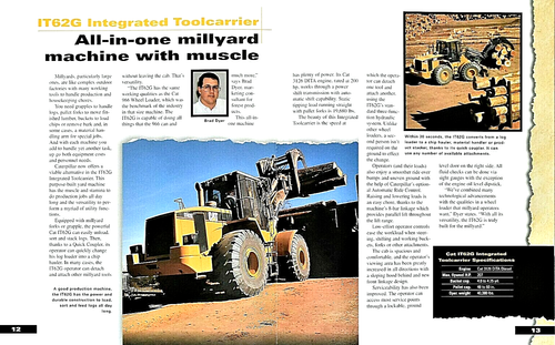 1999 CATERPILLAR HEAVY DUTY FORESTRY EQUIPMENT MAGAZINE ~ 16 PAGES - Picture 3 of 9